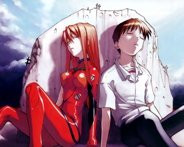 ikari shinji+souryuu asuka langley