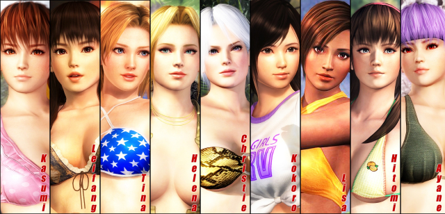 ayane (doa)+christie (doa)+helena douglas+hitomi (doa)+kasumi (doa)+kokoro (doa)+lei fang+lisa hamilton+tina armstrong