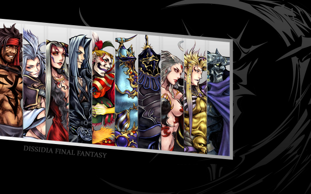 cefca palazzo+cloud of darkness+emperor (ff2)+exdeath+garland (ff1)+golbeza+jecht+kuja+sephiroth+ultimecia