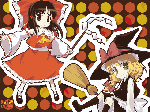 hakurei reimu+kirisame marisa