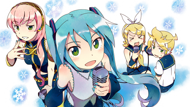 hatsune miku+kagamine len+kagamine rin+megurine luka