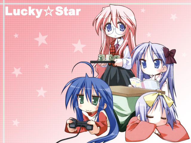 hiiragi kagami+hiiragi tsukasa+izumi konata+takara miyuki