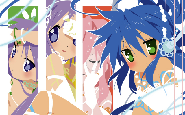 hiiragi kagami+hiiragi tsukasa+izumi konata+takara miyuki