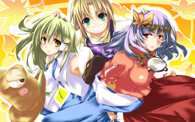 kochiya sanae+moriya suwako+yasaka kanako