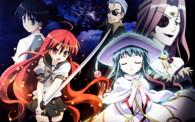 alastor (shakugan no shana)+bel peol+hecate+sakai yuuji+shana+sydonay