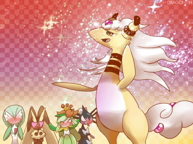 ampharos+gardevoir+gothitelle+lilligant+lopunny