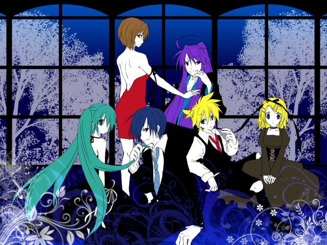 hatsune miku+kagamine len+kagamine rin+kaito+kamui gakupo+meiko