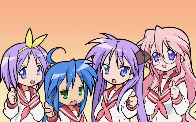 hiiragi kagami+hiiragi tsukasa+izumi konata+takara miyuki