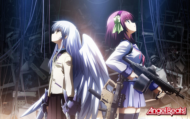 tachibana kanade+tenshi (angel beats!)+yuri (angel beats!)