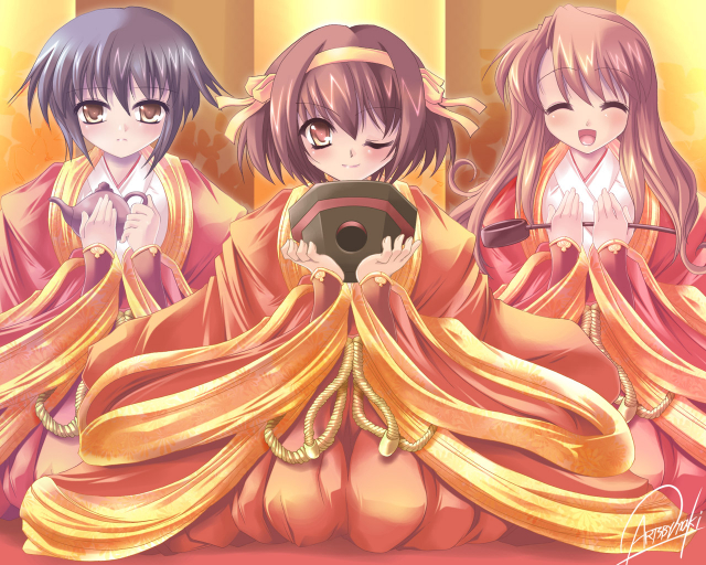 asahina mikuru+nagato yuki+suzumiya haruhi