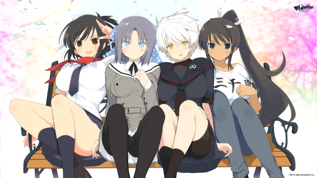 asuka (senran kagura)+homura (senran kagura)+miyabi (senran kagura)+yumi (senran kagura)