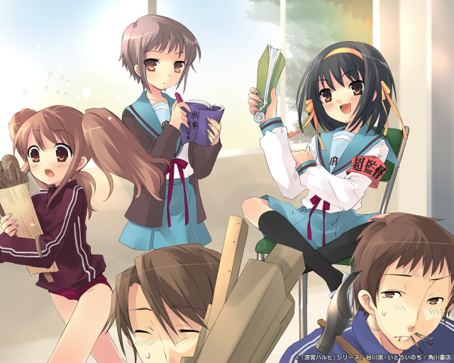 asahina mikuru+koizumi itsuki+kyon+nagato yuki+suzumiya haruhi