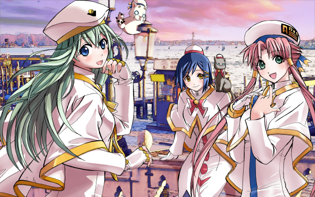 alice carroll+aria pokoteng+hime granzchesta+mizunashi akari+president maa