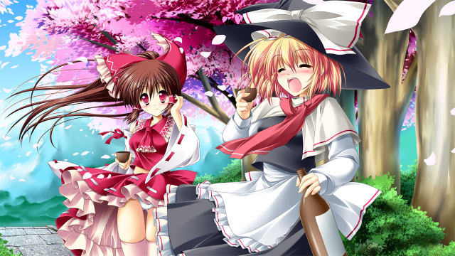 hakurei reimu+kirisame marisa