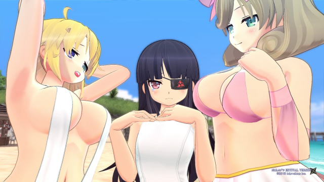 haruka (senran kagura)+mirai (senran kagura)+ryouna (senran kagura)