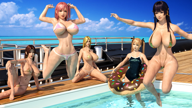 helena douglas+honoka (doa)+marie rose+nyotengu+shiranui mai