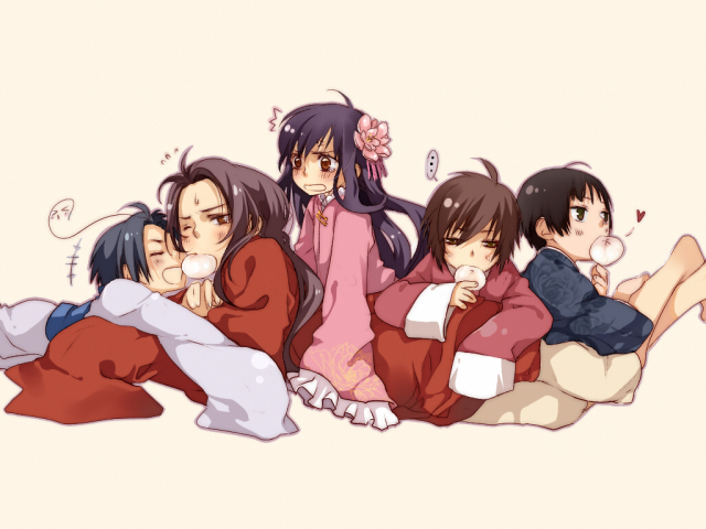 china (hetalia)+hong kong (hetalia)+japan (hetalia)+korea (hetalia)+taiwan (hetalia)