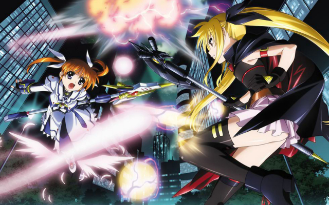 bardiche+fate testarossa+raising heart+takamachi nanoha