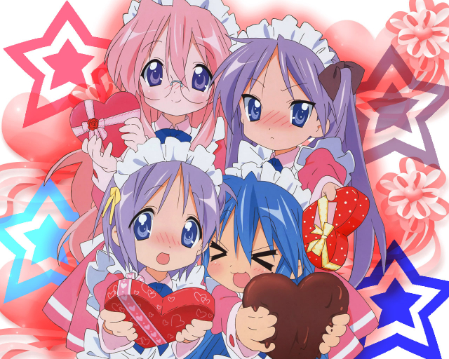 hiiragi kagami+hiiragi tsukasa+izumi konata+takara miyuki