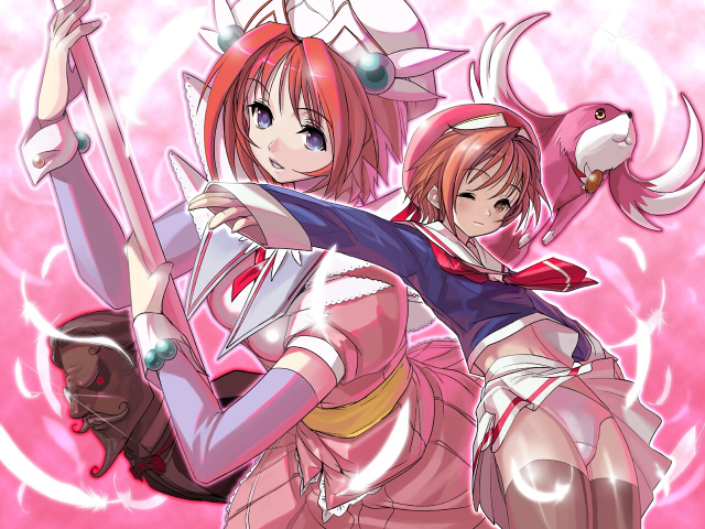 carmein+hiiragi chihaya+natsuki (magical canan)