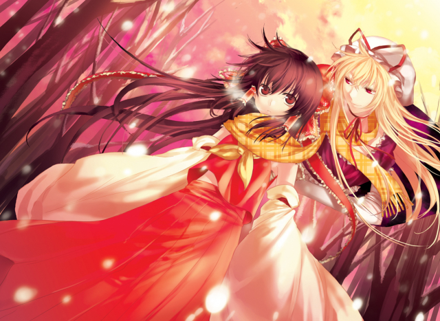 hakurei reimu+yakumo yukari