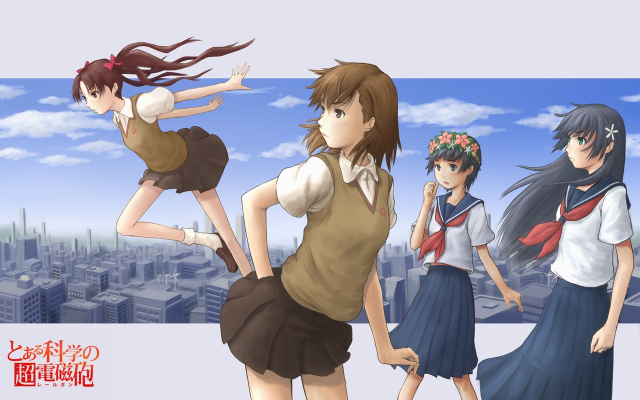 misaka mikoto+saten ruiko+shirai kuroko+uiharu kazari