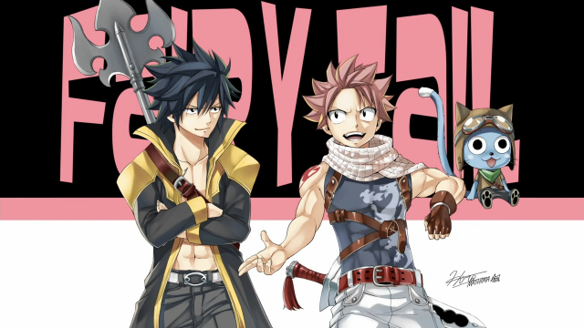 gray fullbuster+happy (fairy tail)+natsu dragneel