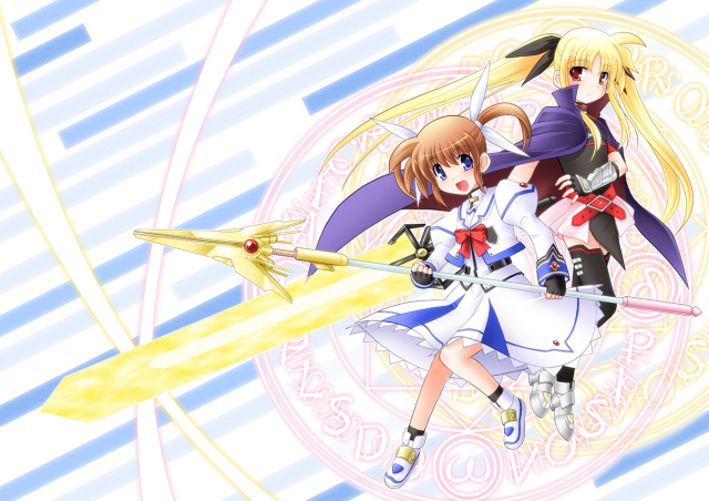 bardiche+fate testarossa+raising heart+takamachi nanoha