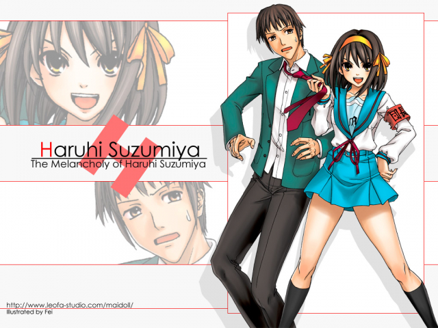 kyon+suzumiya haruhi