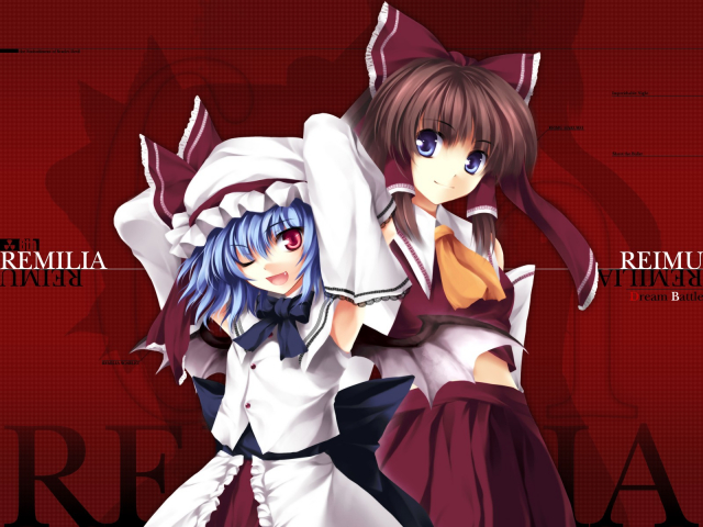 hakurei reimu+remilia scarlet+tateha