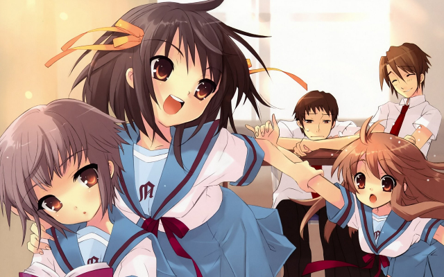 asahina mikuru+koizumi itsuki+kyon+nagato yuki+suzumiya haruhi