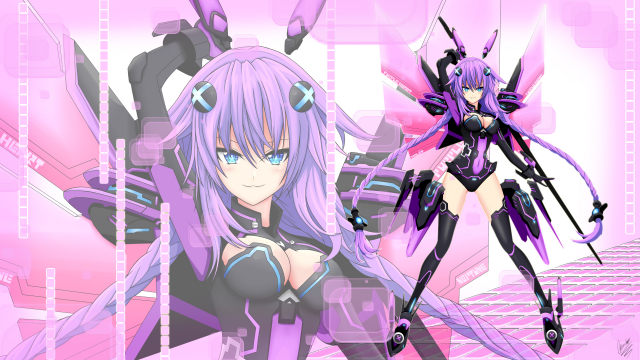 neptune (choujigen game neptune)+purple heart