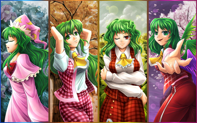 kazami yuuka+kazami yuuka (pc-98)