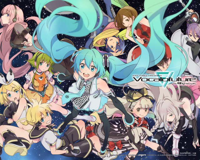 gumi+hatsune miku+ia (vocaloid)+kagamine len+kagamine rin+kaito+kamui gakupo+mayu (vocaloid)+megurine luka+meiko+usano mimi