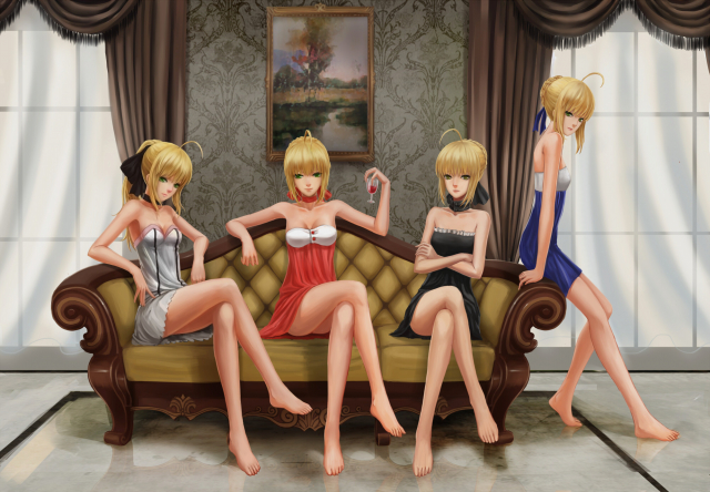 artoria pendragon (all)+nero claudius (fate)+nero claudius (fate) (all)+saber+saber alter+saber lily