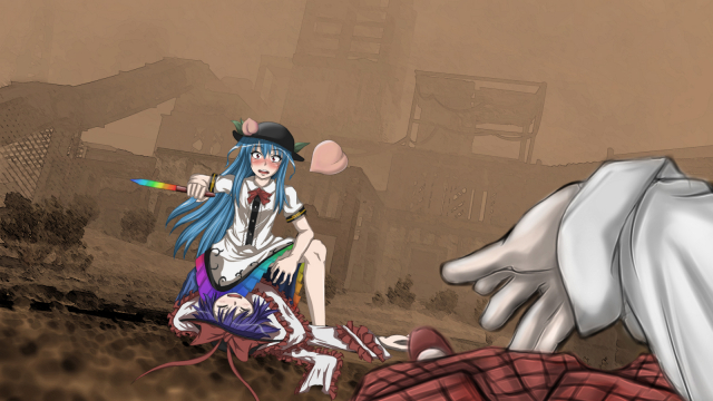 hinanawi tenshi+kazami yuuka+nagae iku