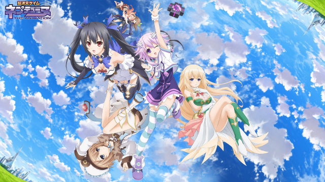 blanc+compa+if (choujigen game neptune)+neptune (choujigen game neptune)+noire+vert