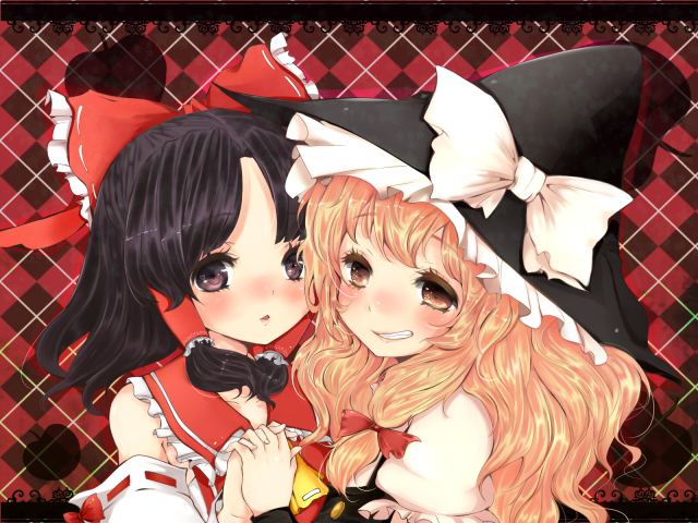 hakurei reimu+kirisame marisa