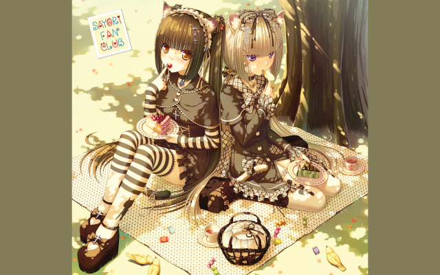 chocola (sayori)+vanilla (sayori)