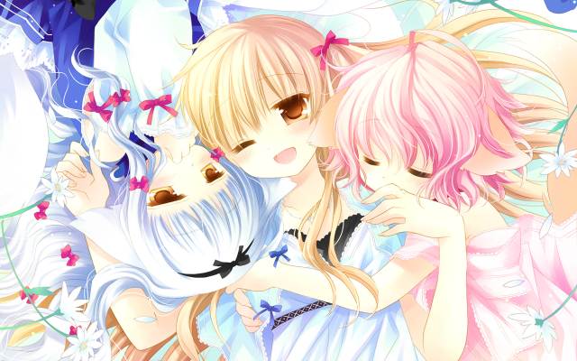 lily (wanko)+touko (wanko to lily)+wanko