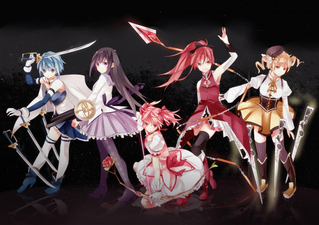 akemi homura+kaname madoka+miki sayaka+sakura kyouko+tomoe mami