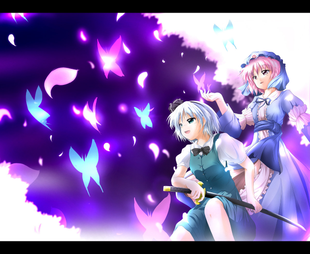 konpaku youmu+saigyouji yuyuko