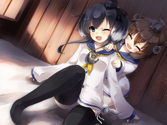 tokitsukaze (kantai collection)+yukikaze (kantai collection)