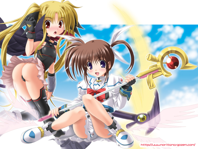 bardiche+fate testarossa+raising heart+takamachi nanoha