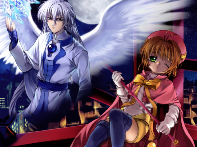 kinomoto sakura+yue (ccs)