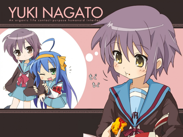 clerk nagato+hirano aya+izumi konata+nagato yuki+suzumiya haruhi