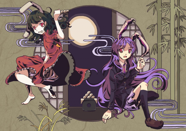 inaba tewi+reisen udongein inaba